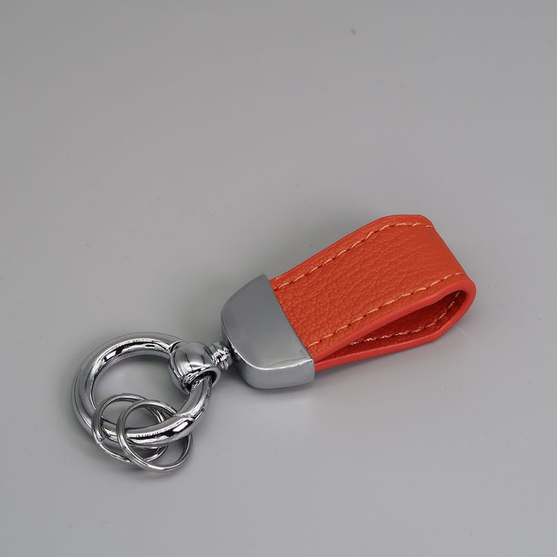 Short Lamb Pattern Keychain Electroplated Pearl Gold Trendy Car Keychain Cute Leather Rope Couple Pendant_autovado.com