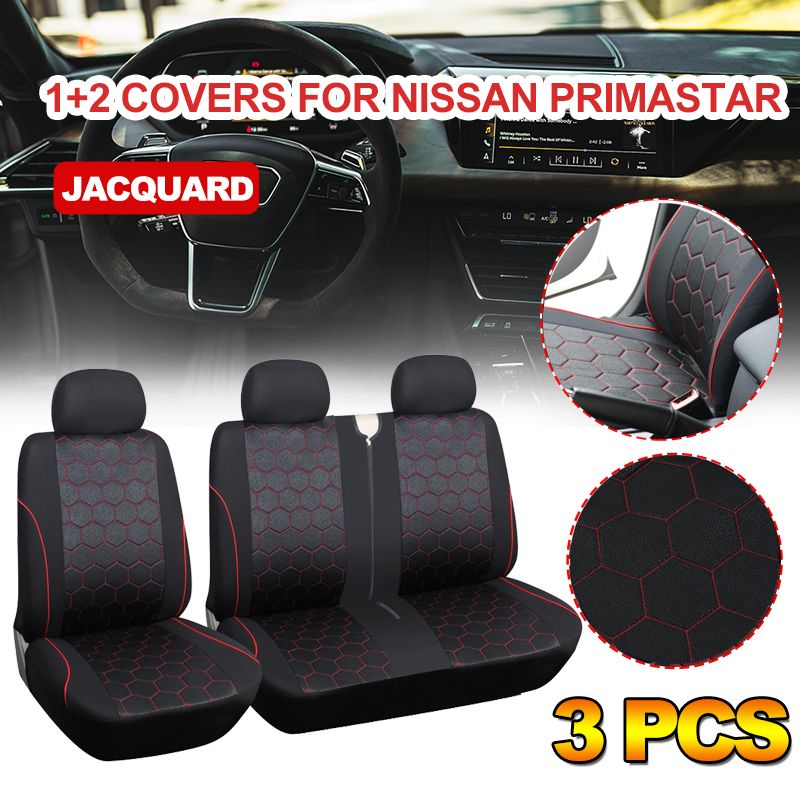 Universal 2+1Heavy Duty Van Seat Covers With Soccer Print Fits Most Trucks,For Nissan Primastar,For Vauxhall Vivaro,For_autovado.com