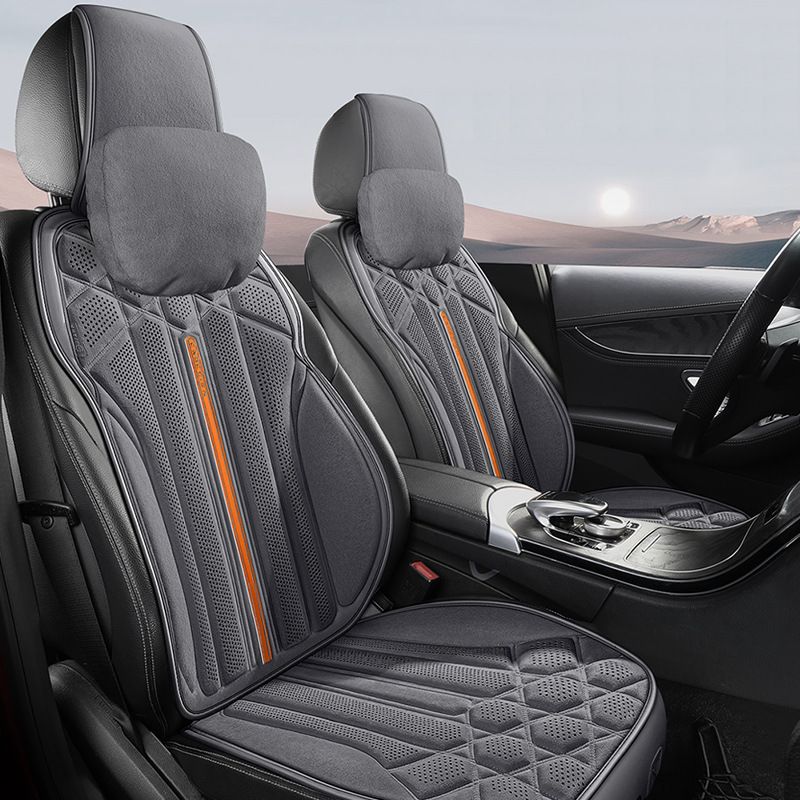 New Four Seasons universal car cushion car seat cover autumn and winter plush seat cushion suede saddle cushion breathable car cushion_autovado.com