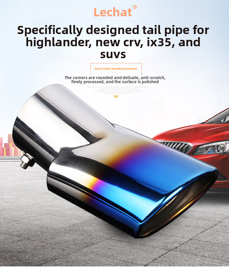 Cross-Border Hot Sale Suitable For CRV Range Rover IX35 Car-Specific Tail Muffler Car Exhaust Pipe Silencer Tailpipe_autovado.com