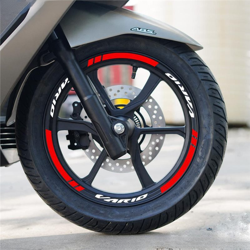 Suitable For Honda VARIO Motorcycle 14inch Wheel Rim Reflective Waterproof Personalized Creative Colorful Tire Warning_autovado.com