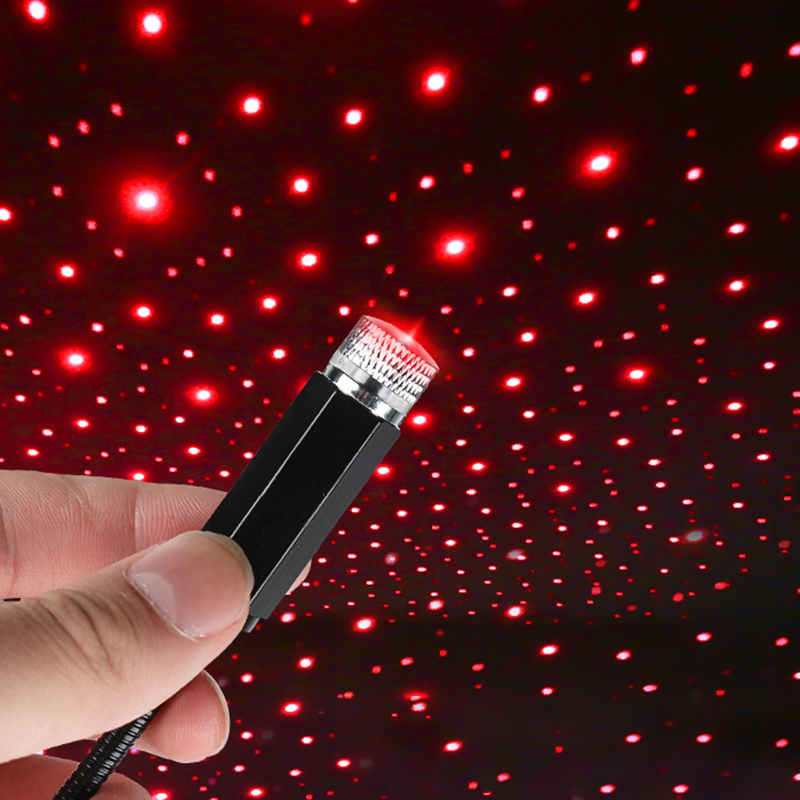 Ambient Star Light Starry USB Metal Modified Roof Interior Decor Lamp Projector for Car_autovado.com