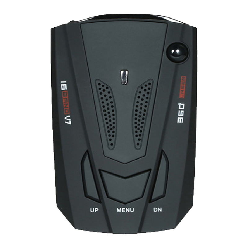 V7 12V 360 Degrees Speed Radar Detector Long Range Voice Alert Laser Radar Detector for Vehicles_autovado.com