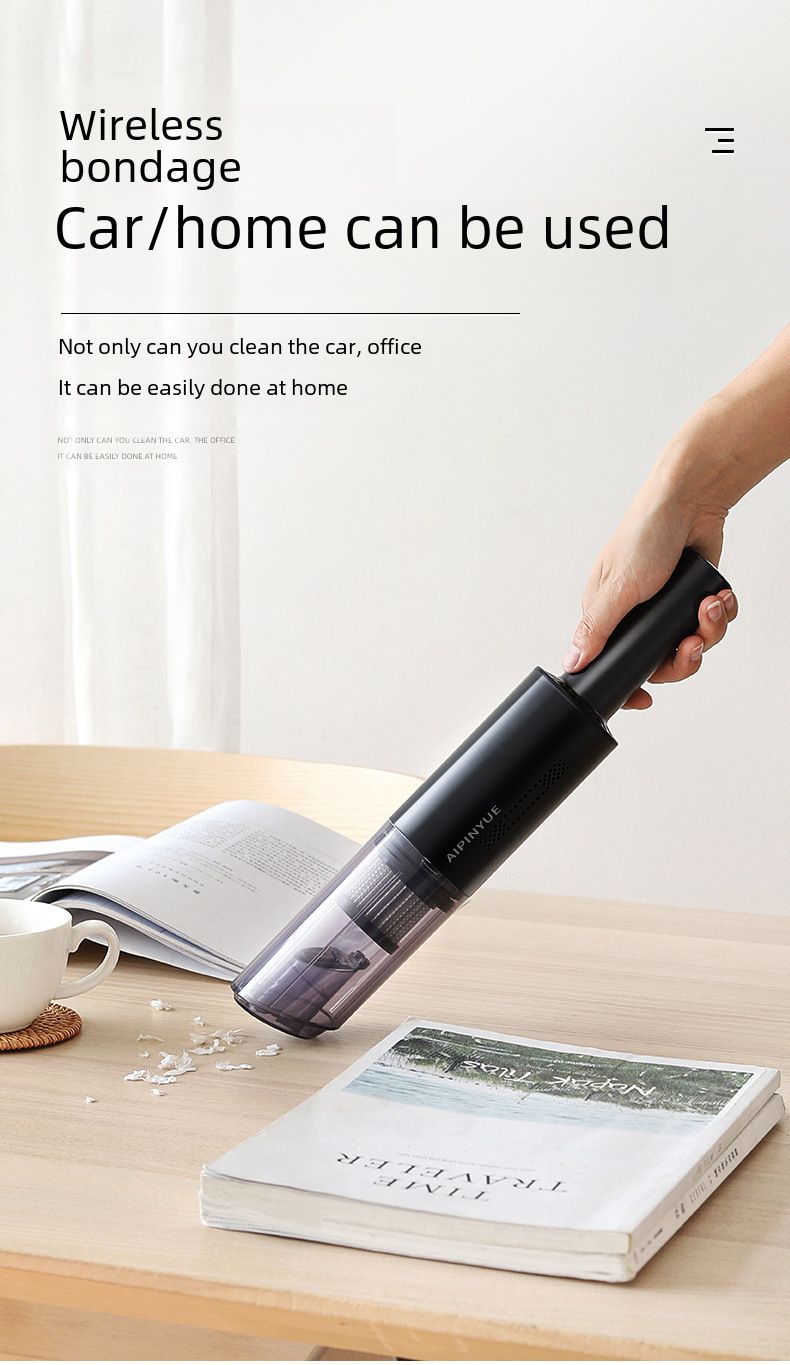 Car Wireless Vacuum Cleaner Car Handheld Portable Vacuum Appliance High Power Mini Small Car Home Dual Use_autovado.com