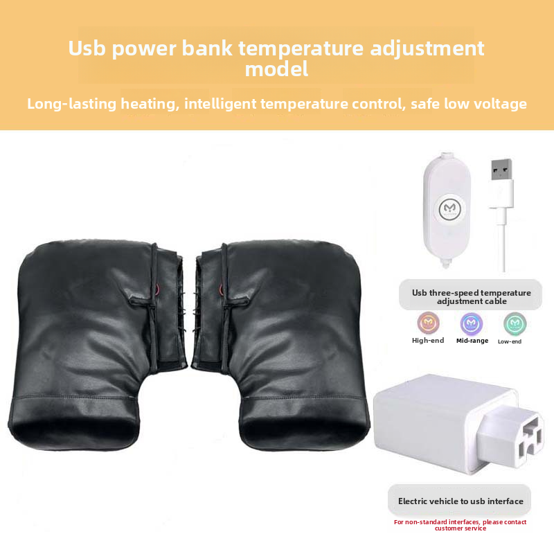 Winter Motorcycle Electric Battery Bike Throttle Gloves Warm Cold-Proof Windproof Anti-Freeze Handlebar Covers_autovado.com