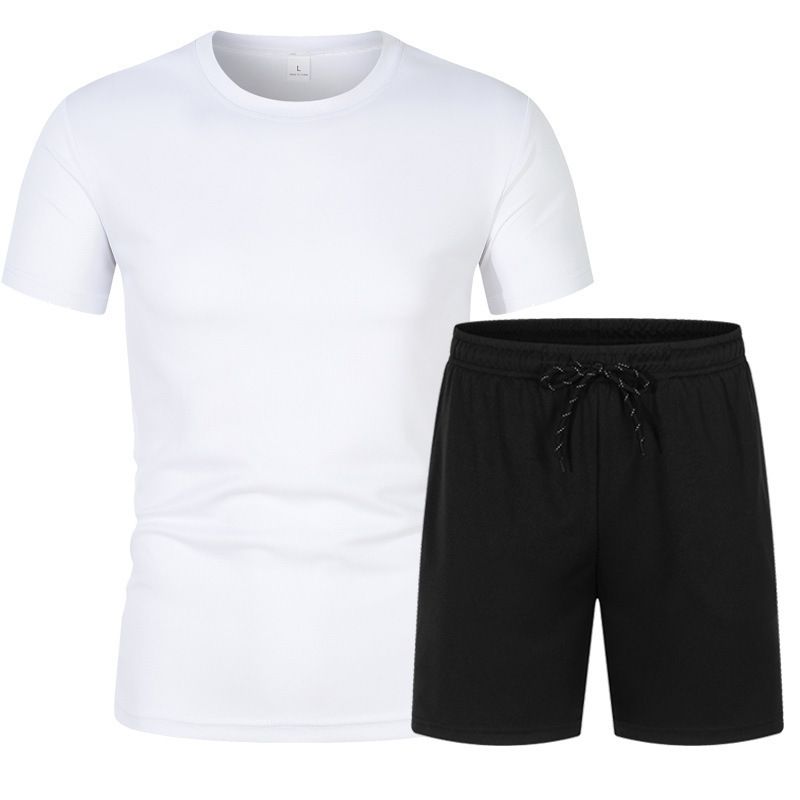 Men's Clothing Casual Spot T-Shirt Shorts Thin Breathable Sports Suit_autovado.com