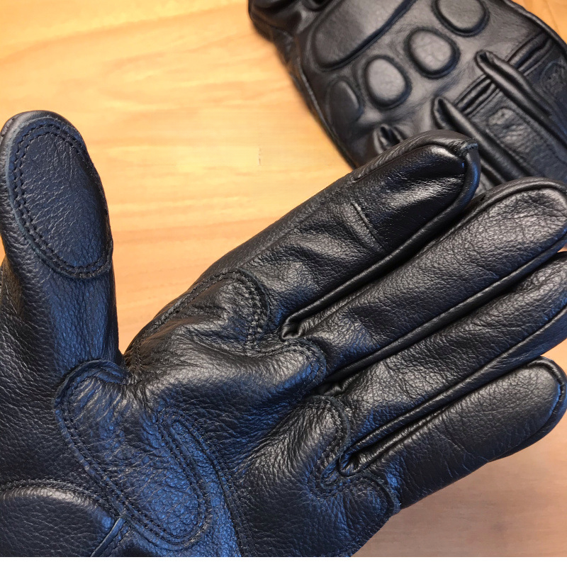 Cowhide Motorcycle Winter Driving Riding Men, Outdoor Touchscreen Genuine Leather Motorbike Gloves For All Seasons_autovado.com