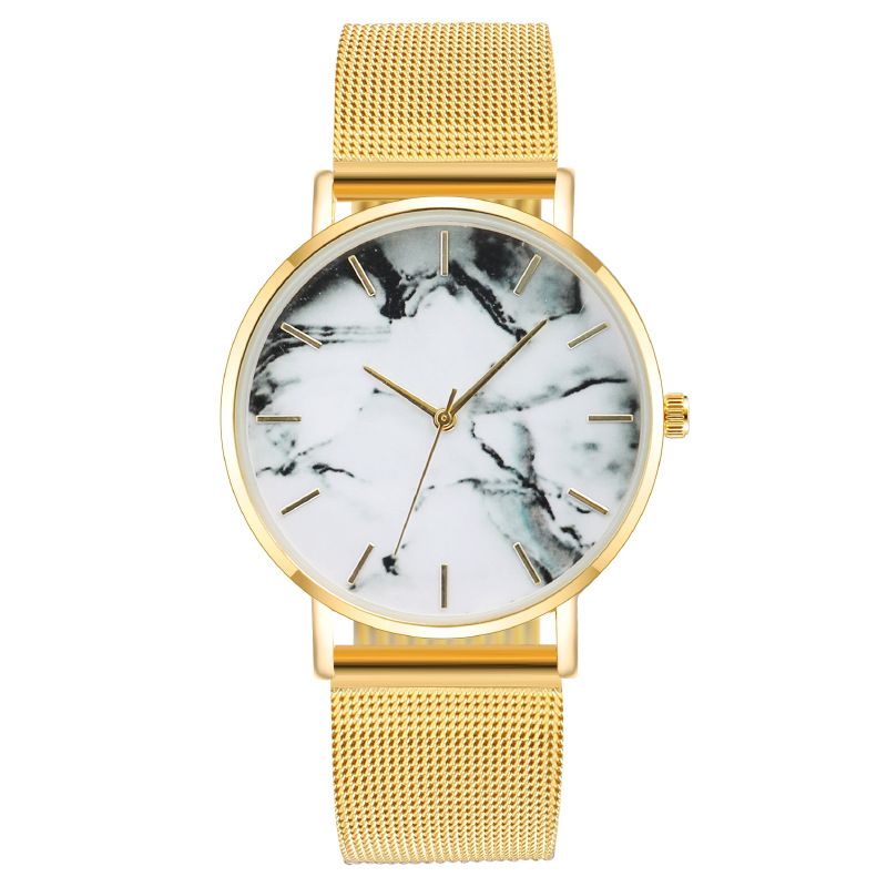 fashion marbling men's watch men's watch with mesh quartz watch men's watch_autovado.com
