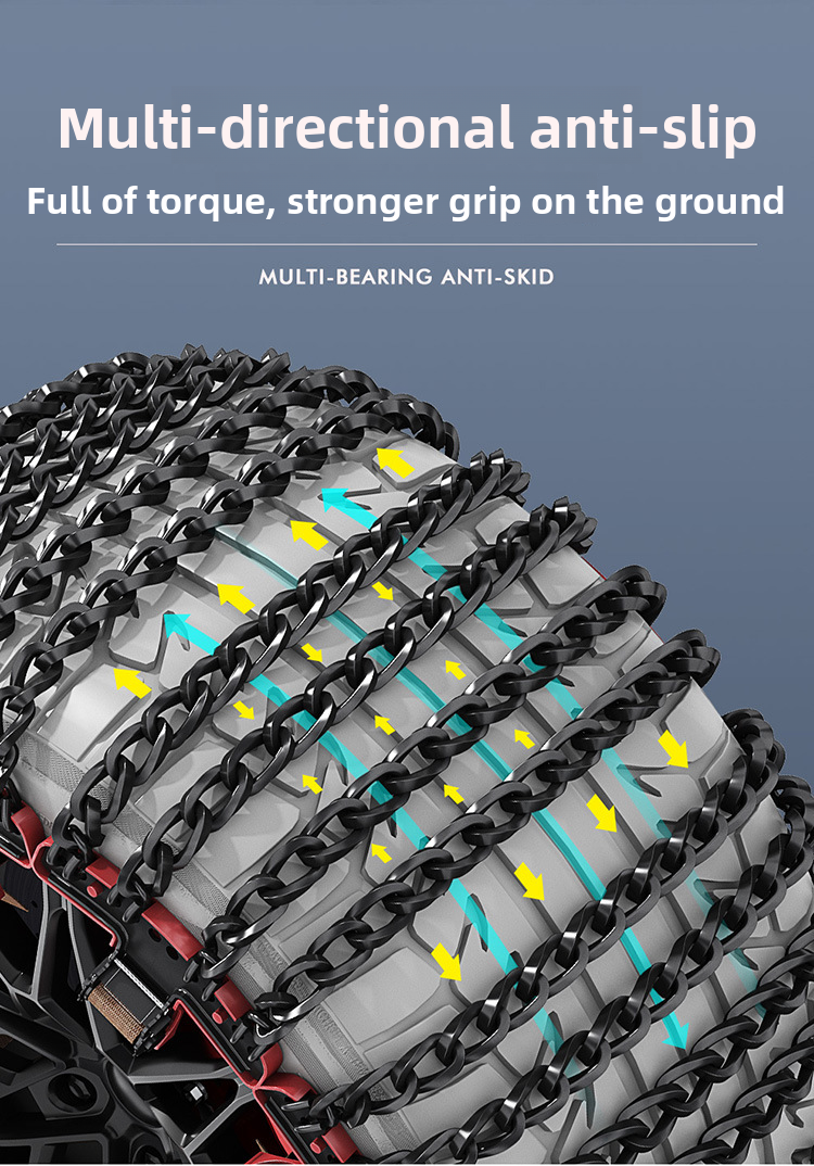 Premium New Cross-Border SUV Off-Road Sedan Universal Car Tire Anti-Slip Chains Factory_autovado.com