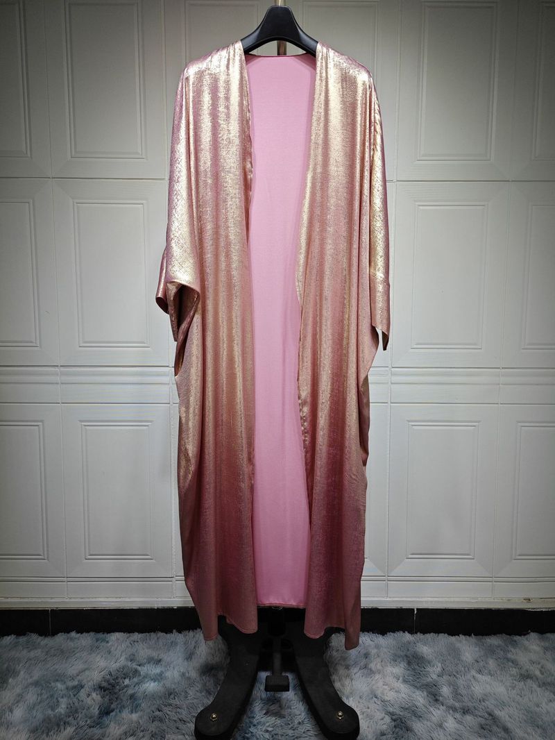Women's Clothing Arab Dubai modern Muslim fashion gold stamped robe abaya outerwear cardigan robe_autovado.com