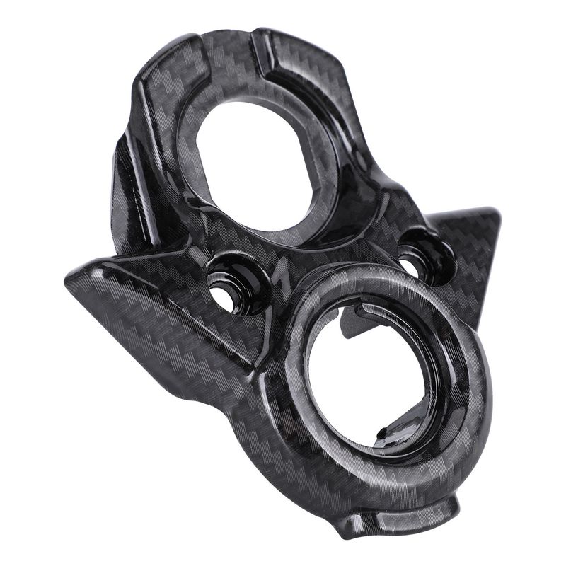 Universal Carbon Fiber Look Motorcycle Dashboard Cover Trim Accessory For Off-Road E-Bikes - J-20-QF Model (12x10x3cm)_autovado.com