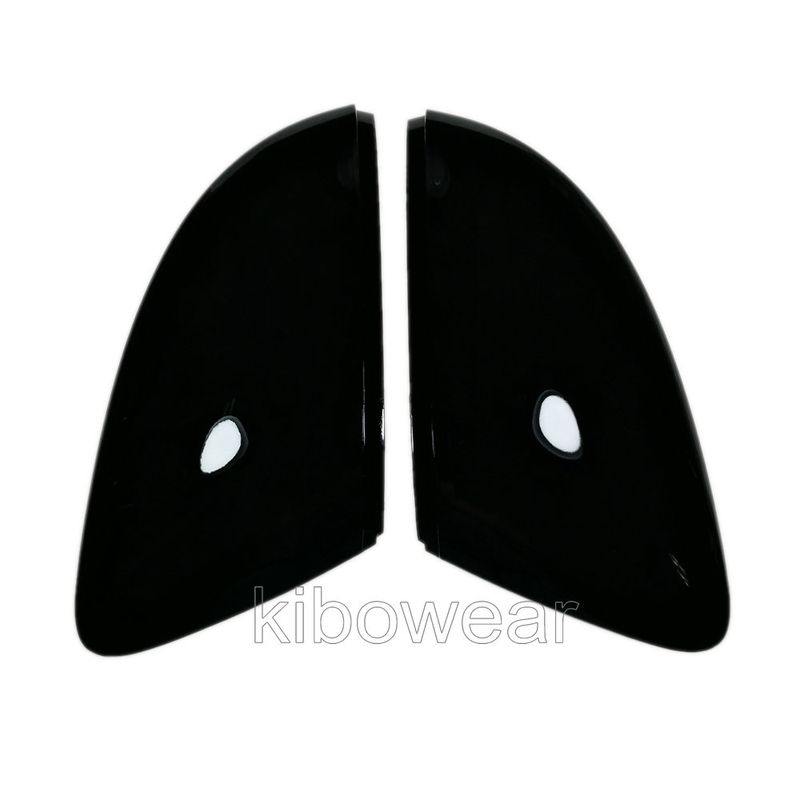 Black Side Wing Mirror Caps Cover for VW Nivus T-cross 2020 2021 2022 T-roc Troc Replace for Skoda Octavia III 2014 2019_autovado.com