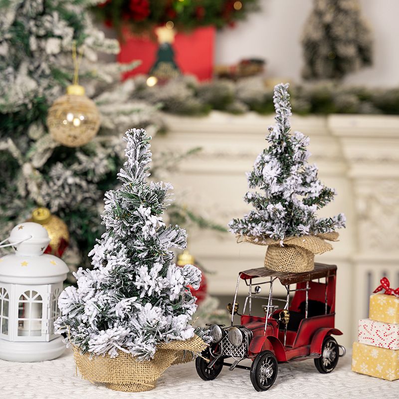 Christmas decorations Creative Christmas Tree Mini tree Tabletop decoration Christmas snow spray tree_autovado.com