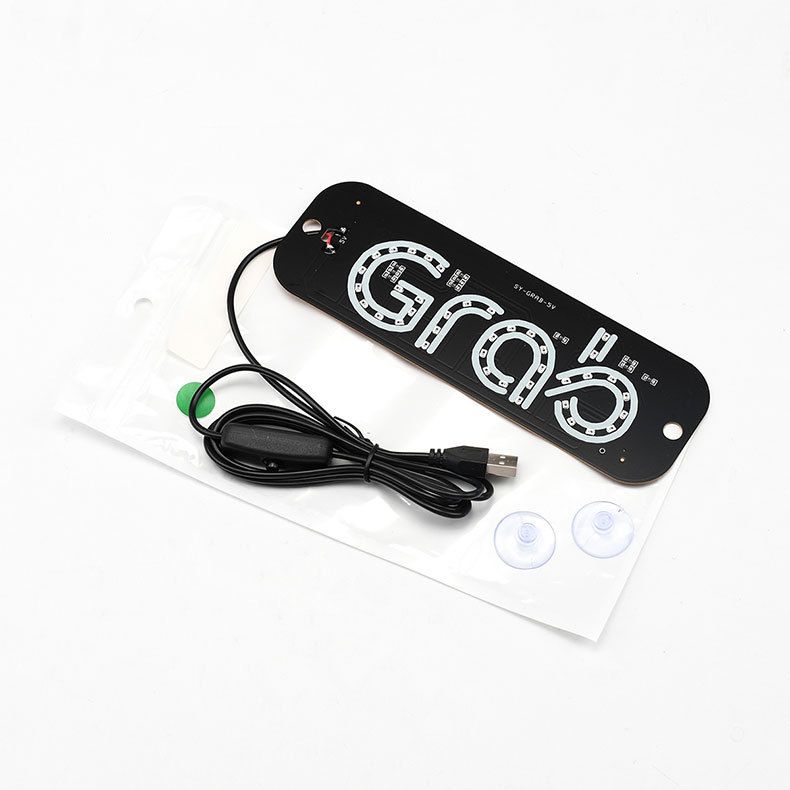 Roof GRAB Taxi TAXI Car USB License Plate Indicator Didi Light_autovado.com