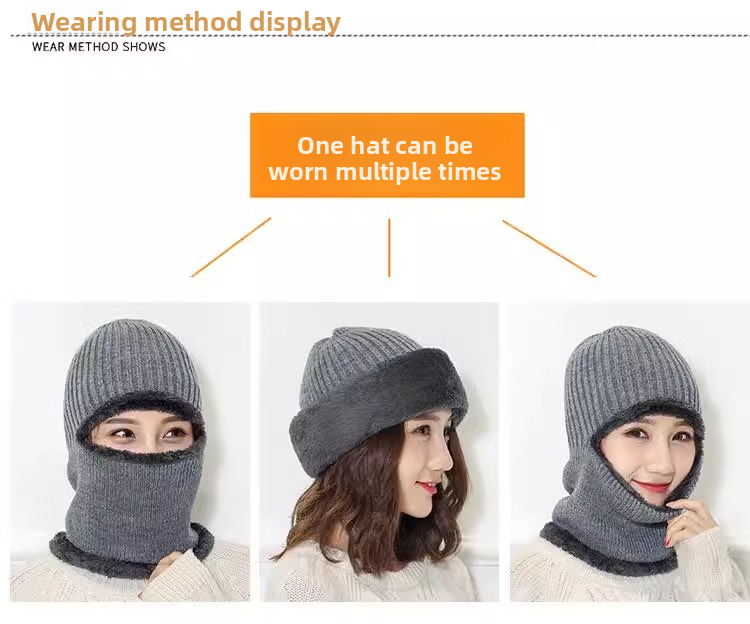 Warm Headgear For Men And Women, Windproof Hat, Cold-Proof Mask, Winter Cycling Neck Warmer, Face Shield, Electric Bike_autovado.com