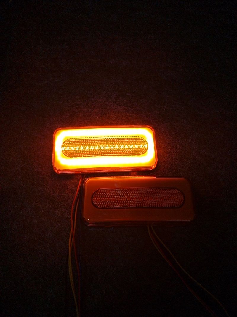 Universal Tail Brake Turn Signal Flowing For Cars, Motorcycles, Electric Vehicles 12V 24V 36V, Truck Warning Side Light_autovado.com
