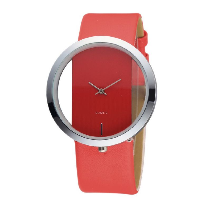 Simple Transparent Women's Watch Creative Hollow Couple Watch Belt Women's Watch Fashionable Unisex Watch_autovado.com