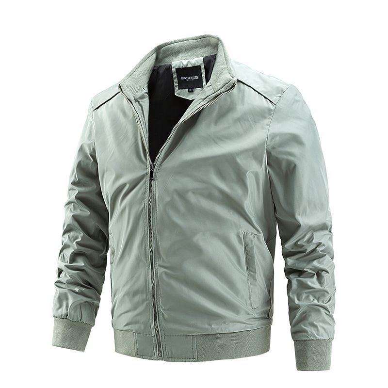Men's Clothing Thin Jacket Spring and Autumn Coat Men's Large Size Casual Windbreaker Style_autovado.com