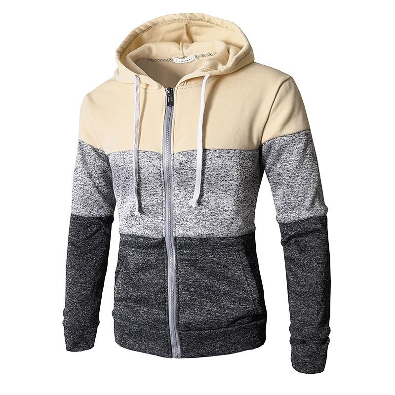 Men's Clothing Autumn and Winter New Men's Cardigan Colorblock Sweater NY003_autovado.com