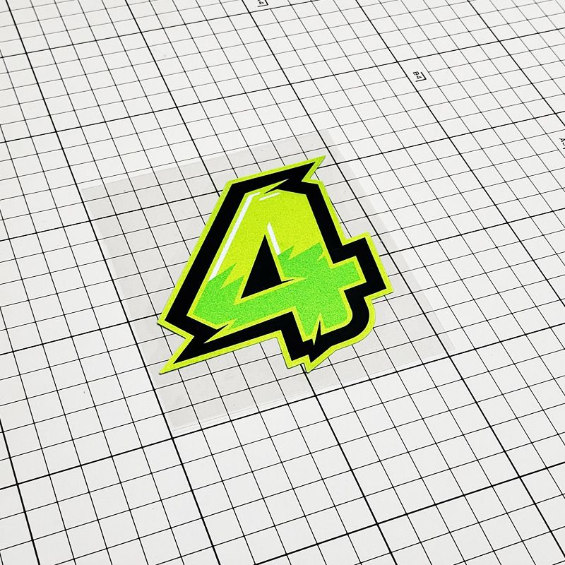 Kasi Personalized Creative Number For Race Tracks, Car Body, Helmets, Cars, Electric Motorcycles, Reflective Stickers_autovado.com