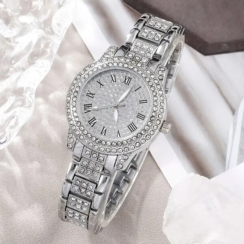Women's watch five-piece set diamond women's watch ladies fashion Roman quartz watch wristwatch_autovado.com