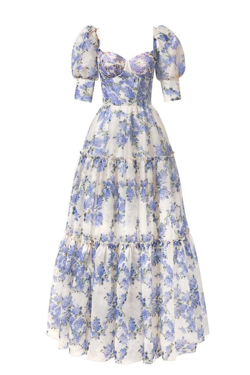Women's Clothing fashionable organza fairy like long temperament evening dress _autovado.com