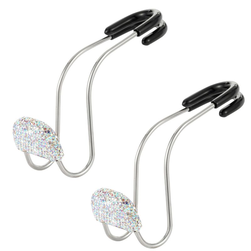 New Multi Functional Inlaid Stainless Steel Back Car Hook Diamond_autovado.com