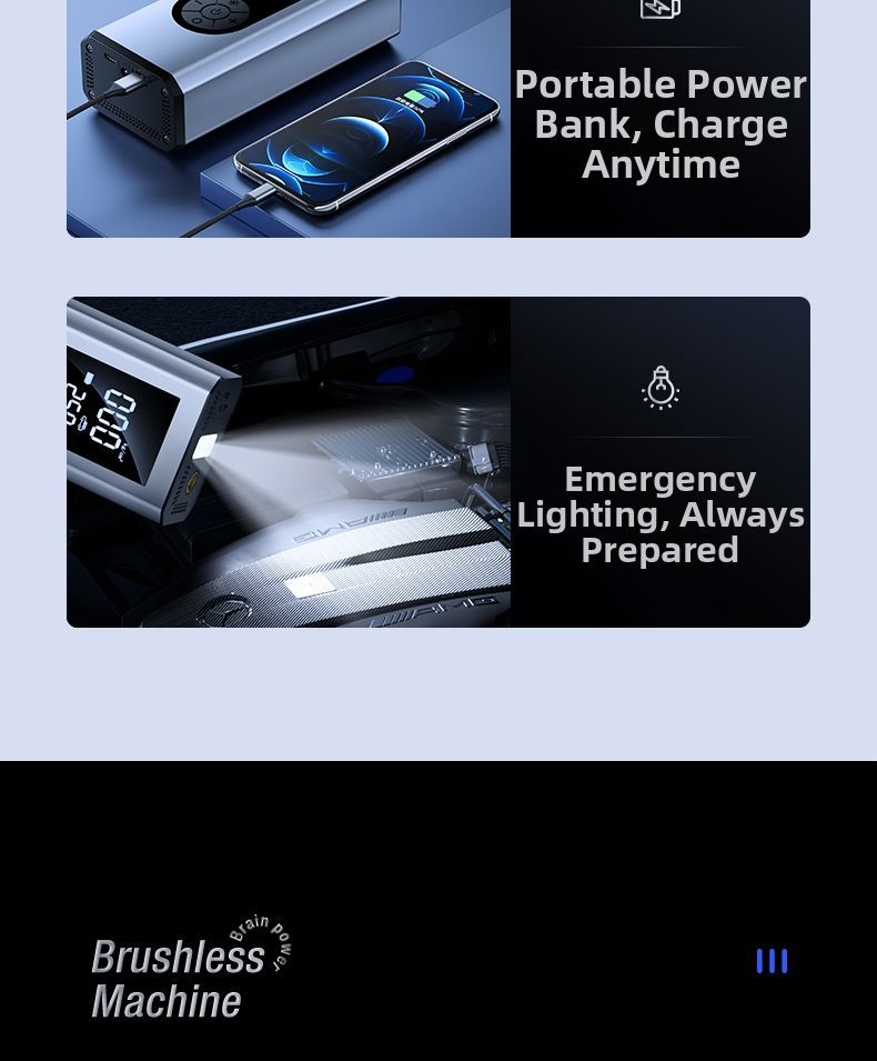 ZHINANCHE.| Electric Car Inflator & Emergency Jump Starter_autovado.com