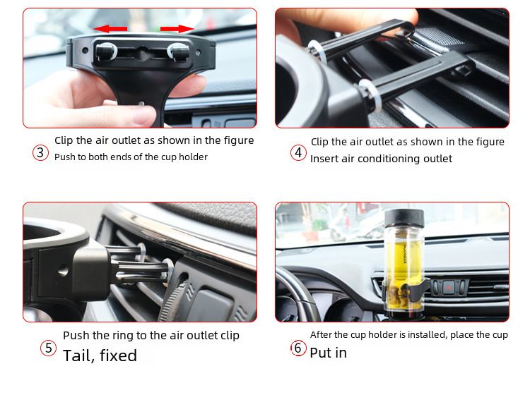 Car air outlet water cup holder Car multi-function beverage cup holder water cup holder_autovado.com
