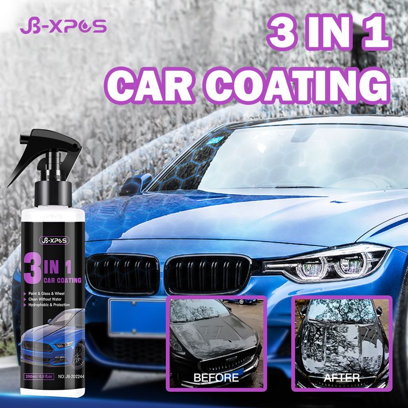 JB-XPCS-44 3-in-1 Car Agent Quick Paint Glass Hand Spray Wax Micro Coating Crystal_autovado.com