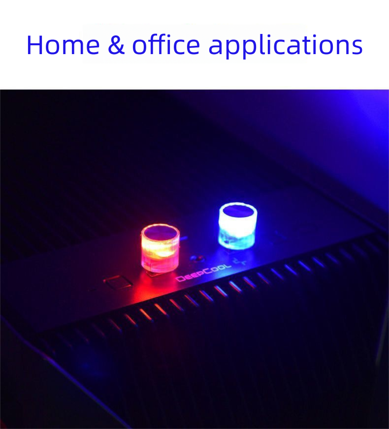 LED Atmosphere Mini Plug-in Night Home Car Colorful Ambient USB Small Light_autovado.com