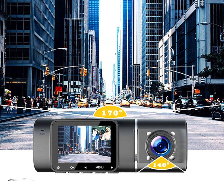 Cross-border driving recorder 1080P car camera dual recording parking monitoring infrared night vision ultra-wide angle 170_autovado.com