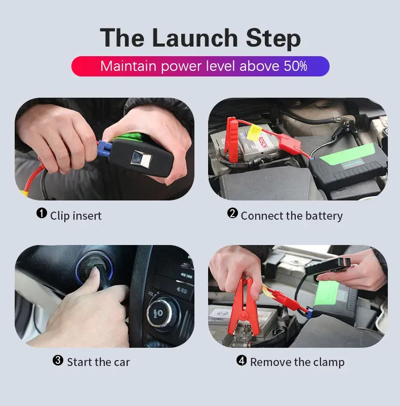 Car Jump Starter 16800mah 12V Multi-Functional Vehicle Emergency Power Supply_autovado.com