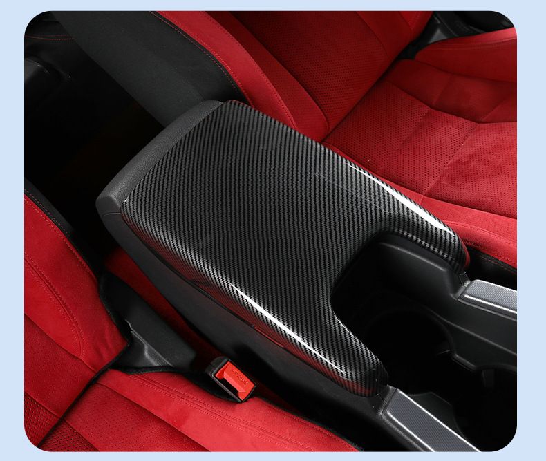 New Model Handbrake Eleventh Generation Civic Armrest Box Panel Carbon Fiber Central Decoration Center Console Gear_autovado.com