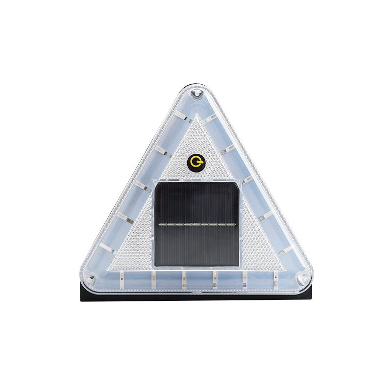 Automotive LED Solar Powered Triangle Trailer Anti Rear End Collision Light, Truck Night Flashing Warning Light_autovado.com