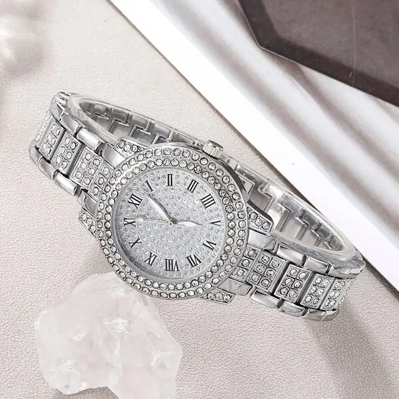 Women's watch five-piece set diamond women's watch ladies fashion Roman quartz watch wristwatch_autovado.com