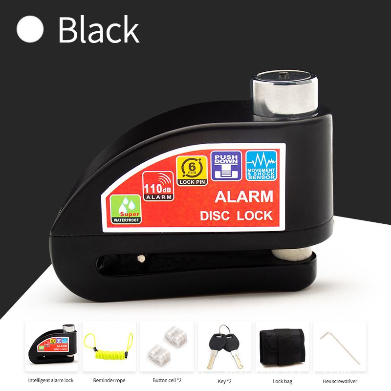 Motorcycle Disc Brake Electric Vehicle Bicycle Alarm Lock Smart Anti-theft_autovado.com