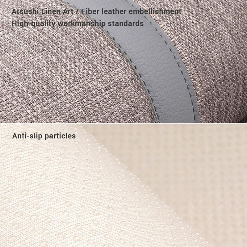 Flax Cover Cool Breathable Fabric Car Front Cushion/Rear Seat Cushion Four Seasons Universal_autovado.com