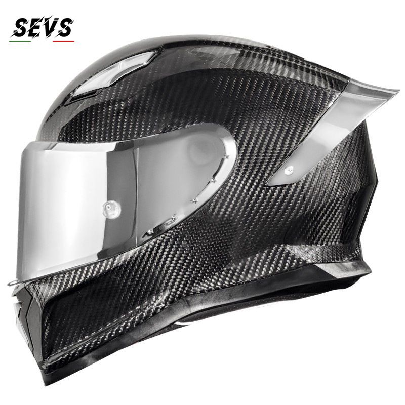 DOT-Certified Carbon Fiber Full-Face Motorcycle Helmet – Ultra-Lightweight 3K/12K/Forged Carbon With Bluetooth, All-Season Riding Protection (M-XXL)_autovado.com