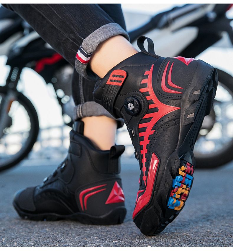 Motorcycle Cycling Boots For All Seasons, Off-road Men's Women's Summer, Wear-resistant, Breathable, Shock-absorbing,_autovado.com
