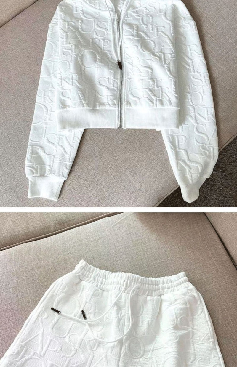 Women's sweatshirt shorts suit for women high-end light luxury temperament goddess style casual fashion two-piece set_autovado.com