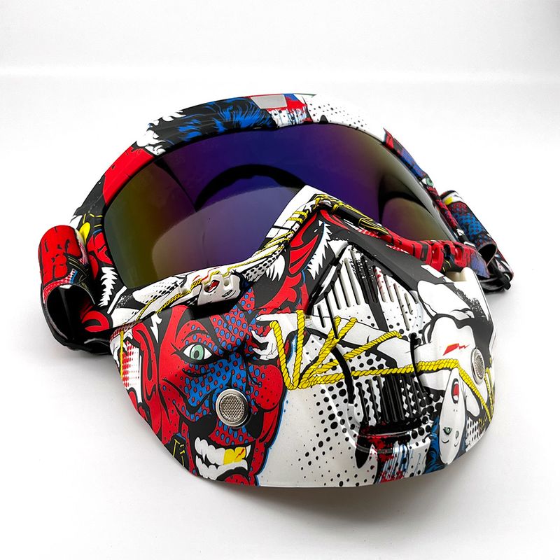 Detachable Motorcycle Snow Goggles With UV400 Protection – Windproof, Anti-Dust, Unisex Riding Mask – Multiple Lens Colors Available_autovado.com