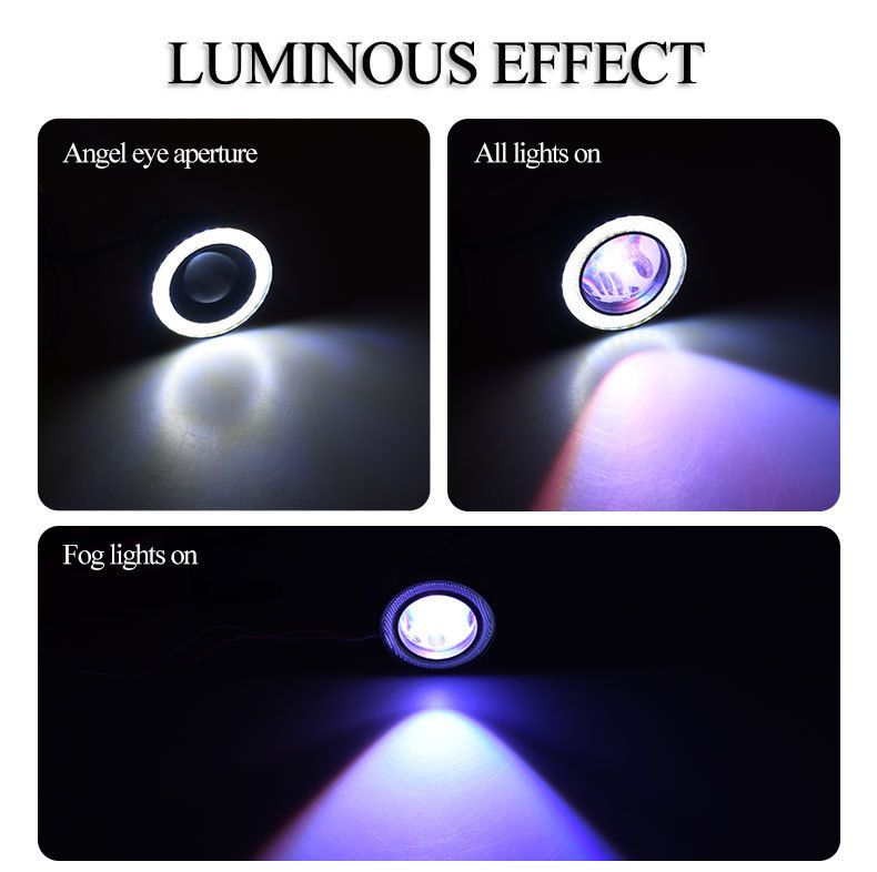 hot selling LED angel fog light RGB remote control front fog light 3.0/3.5 inch cob demon angel eye_autovado.com