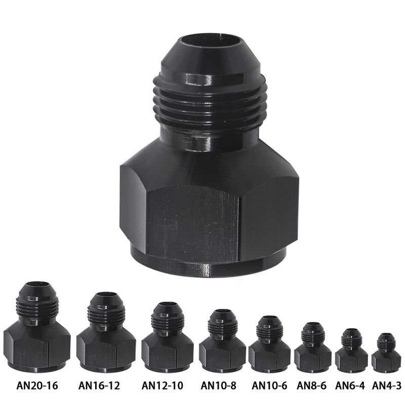 Car modification male and female connector conversion screw AN6AN8AN10AN12 oil cooler conversion reducer_autovado.com