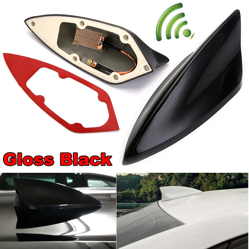 Yuanmheng Stylish Universal Auto Car Roof Shark Fin Signal Antenna FM/AM Radio Aerial_autovado.com
