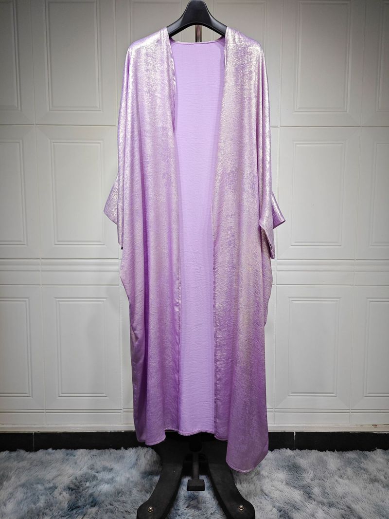 Women's Clothing Arab Dubai modern Muslim fashion gold stamped robe abaya outerwear cardigan robe_autovado.com
