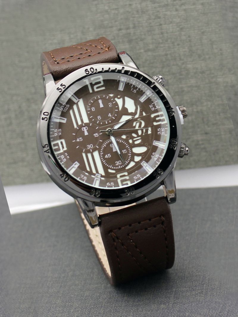 Men's luminous men's watch double-layer belt men's watch_autovado.com