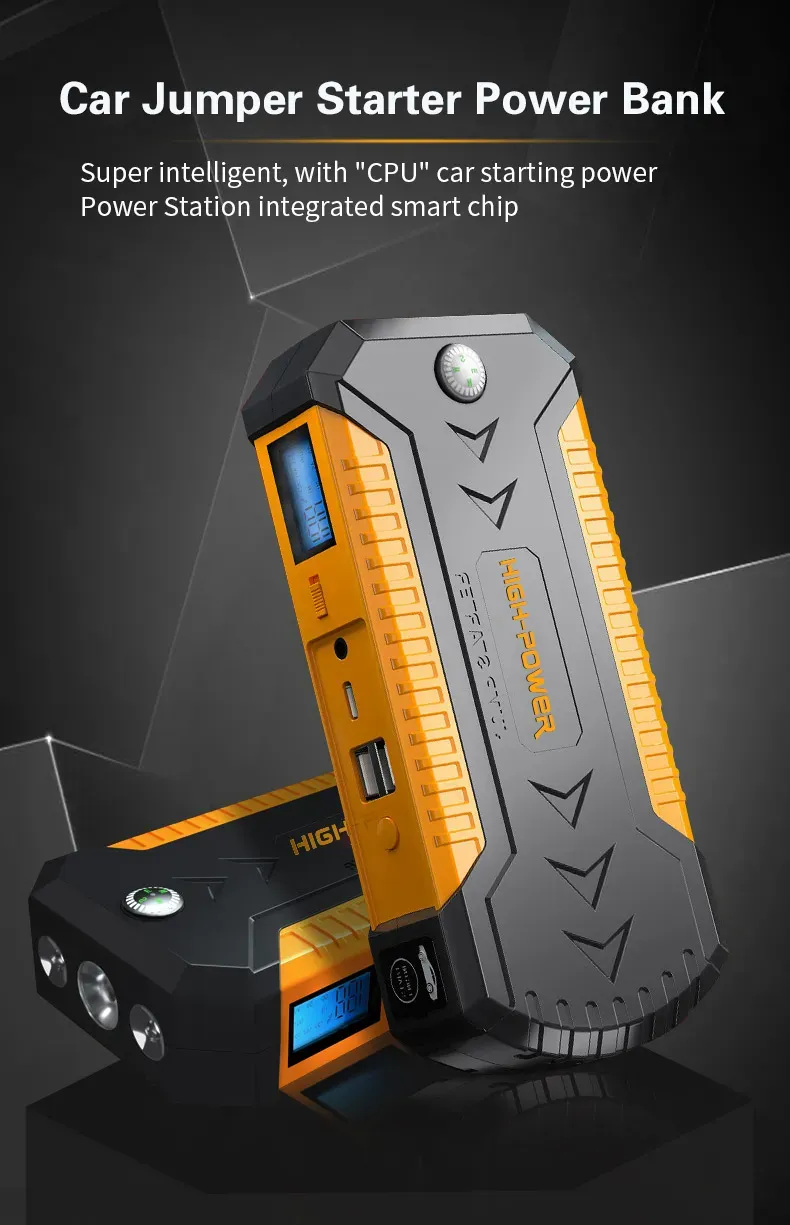 Factory Supply Car Jump Starter 12V Auto Battery Power Bank 88000mAh Mobile Phone Rescue Energy Storage Vehicle Tools_autovado.com