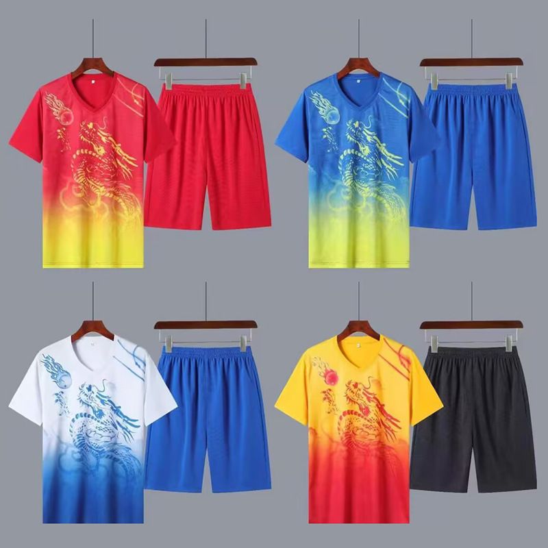 Men's Clothing short-sleeved jerseys men's and women's competition training suits cross-border football suits dragon boat suits team uniforms_autovado.com