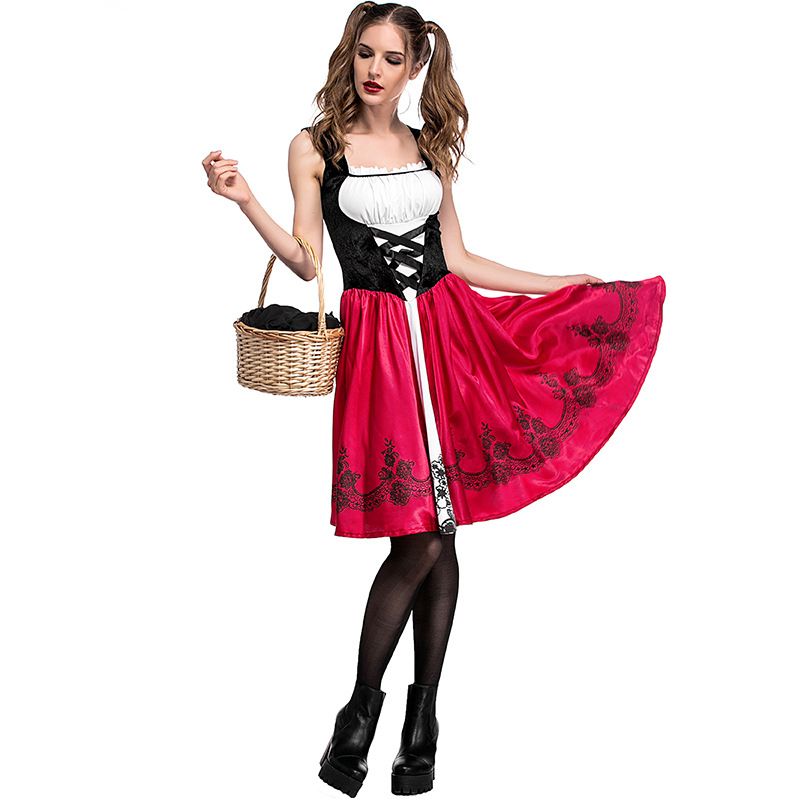 Women's Clothing Halloween Little Red Riding Hood costume adult cosplay party costume recommended_autovado.com